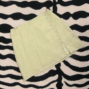 ET CLET Light Green Linen Shirt